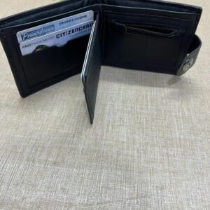 Men's Leather Textured Bi-Fold Wallet