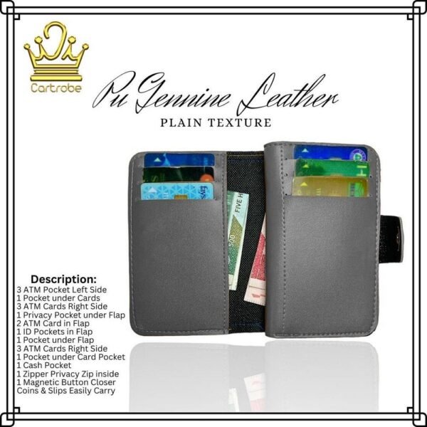Smart Extra Carry Capecity Pu Leather Wallet
