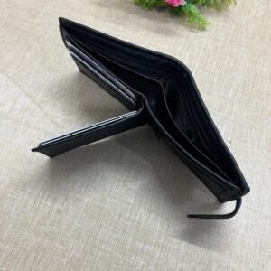 Men's Leather Textured Bi-Fold Wallet