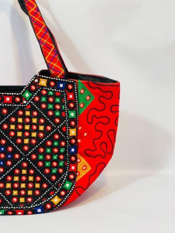 Girl's Linen Embellished Tote Bag