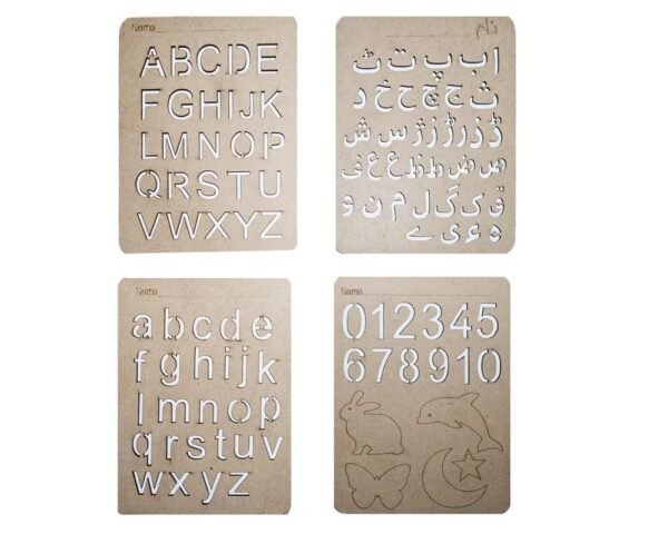 4 Pcs ABC Basic Learning Slates