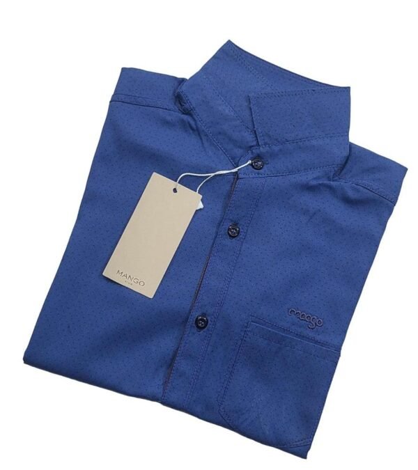 1 Pcs Boy's Stitched Cotton Printed Dress Shirt