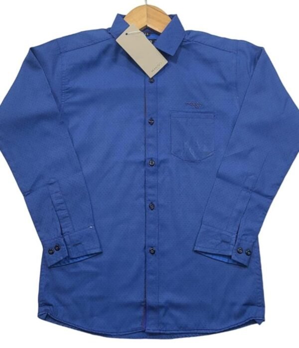 1 Pcs Boy's Stitched Cotton Printed Dress Shirt