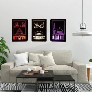 Islamic Lamp With Multi Color LED-Pack Of 3